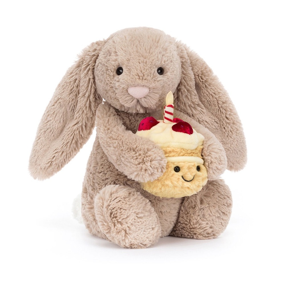 Jellycat Birthday Cake Bashful Bunny NWT